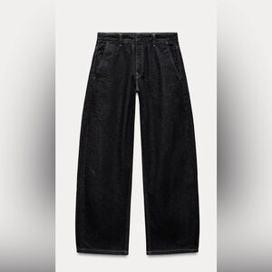 Zara MidRise Balloon Jeans ZW Collection Size 8
